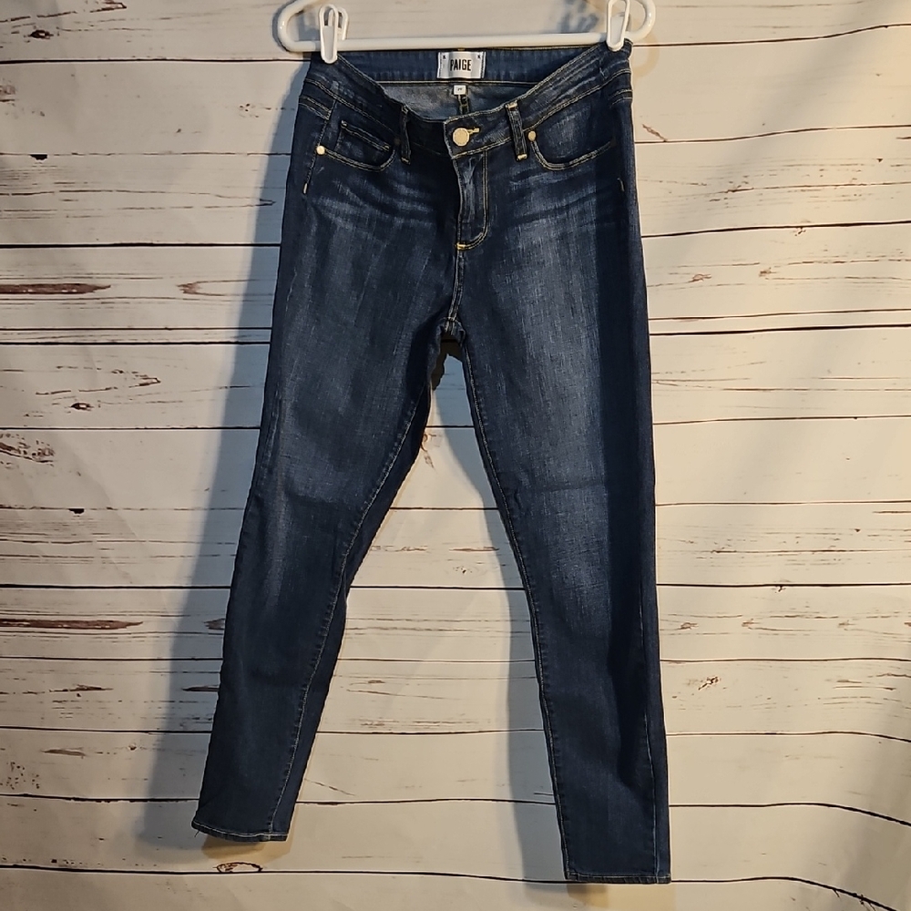 Paige Blue Skinny Jeans Sleek Fit